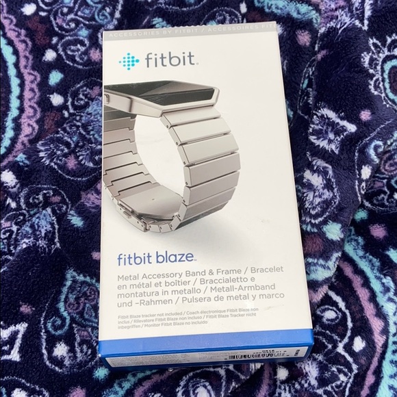 fitbit blaze metal accessory band